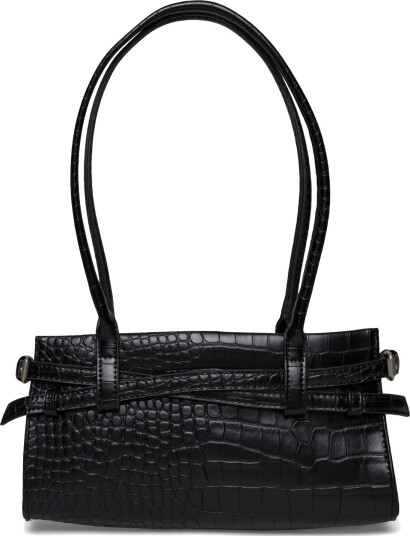 Gina Tricot Croco Buckle Shoulder Bag - Black - ONE SIZE Gina Tricot Croco Buckle Shoulder Bag - Black - ONE SIZE