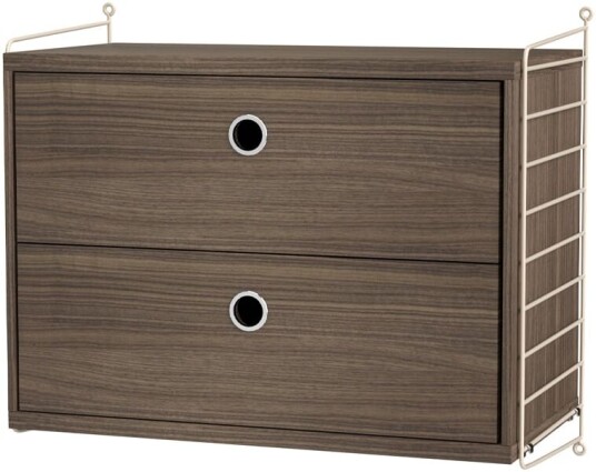 String soverom valnøtt & beige Kombinasjon A