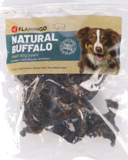 Flamingo Natur Snack Bøffelhjerte 200 G