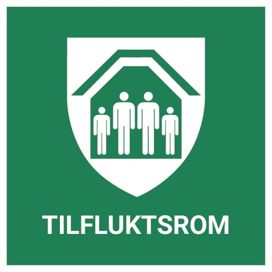 Tilfluktsrom – ISO 7010 Tilfluktsrom – ISO 7010