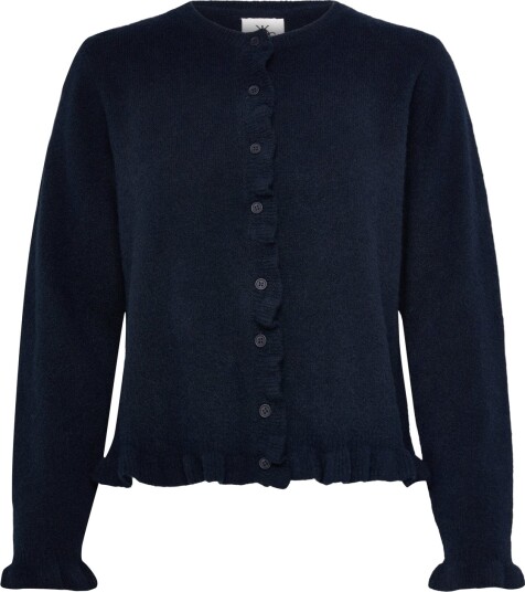 Karen By Simonsen Kbnoabelle Frill Cardigan   Navy   XXL