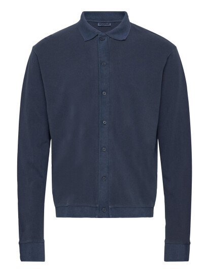 Weekday Tennis Long Sleeve Pique - Navy - M