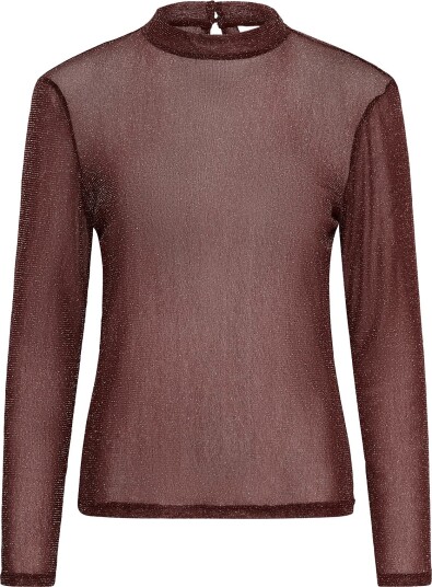Saint Tropez Delilasz Ls Blouse WINETASTING XXL