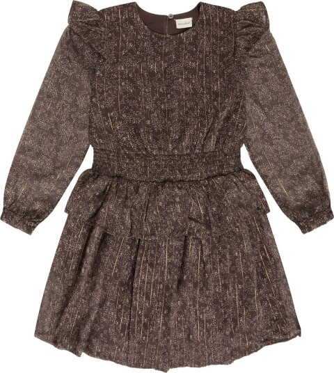 Minymo Dress Dobby PLUM TRUFFLE 140 Minymo Dress Dobby PLUM TRUFFLE 140