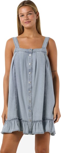 NOISY MAY Nmkatri Oregon S/L Denim Dress Bs006Lb   Blue   XL