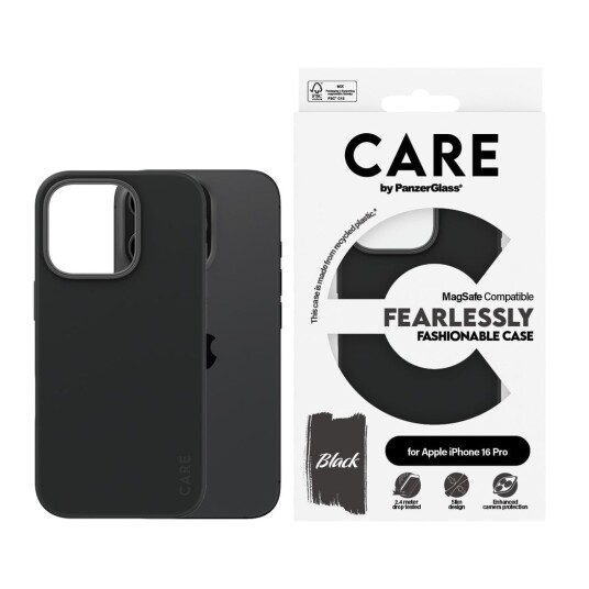 PanzerGlass Fashion MagSafe Mobildeksel Svart til iPhone 16 Pro