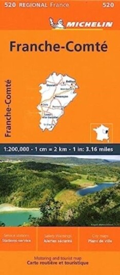 Franche-Comte - Michelin Regional Map 520 Franche-Comte - Michelin Regional Map 520