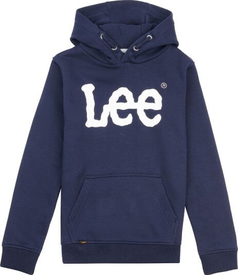Lee Hettegenser vinglete grafikk Navy Blazer Lee 9 10 år 134 140 Hettegenser Blå