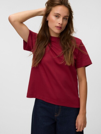 Vero Moda Aware Naima Short Sleeve O Neck T shirt Rød XXL