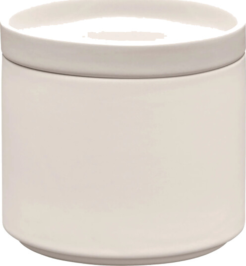 blomus Pilar oppbevaringskrukke med lokk Moonbeam Ø10x9 cm