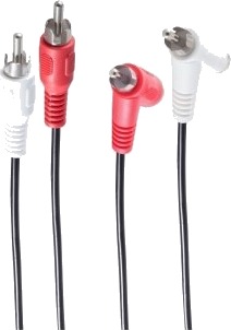 Shiverpeaks Bs40121 2 X Rca Hunkjønn 2 X Rca Hankjønn 0,5 M Sort