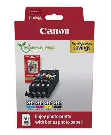 Canon CLI 526 C/M/Y/BK Photo Value Pack