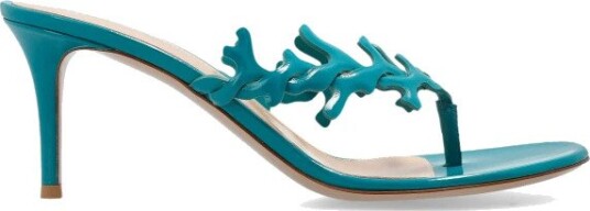 Gianvito Rossi, Dame, Sko, Grønn, 38 1/2 EU,