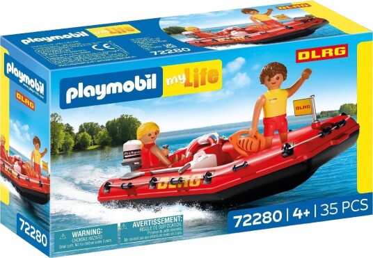 Playmobil My Life 72280 Redningsbåt Byggesett 4+ År 35 Deler