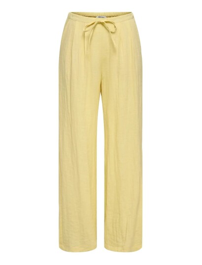ONLY Onlita Mw Linen Look Wide Pant Tlr Yellow 42 x 32