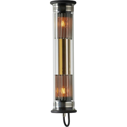 In The Tube 100 500 Vegglampe Svart / Gullreflektor / Sølvmetallnett