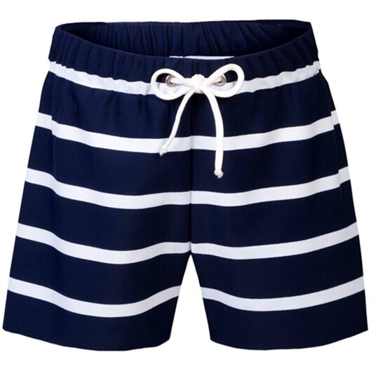 Petit Crabe Blue/White Alex Badeshorts 2-3 år
