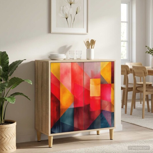 vidaXL Serviesskap HEESCH Sonoma 69 x 33 x 75 cm Konstruert tre