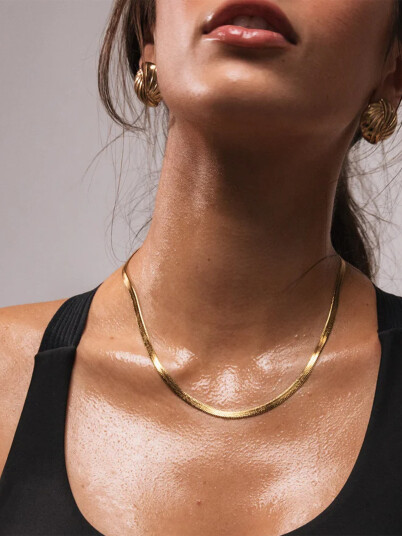 Who Is She Bone Chain Gold Gull ONE SIZE