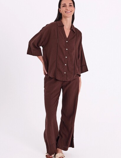 FREE/QUENT Fqlaluna Pants   Brown   S