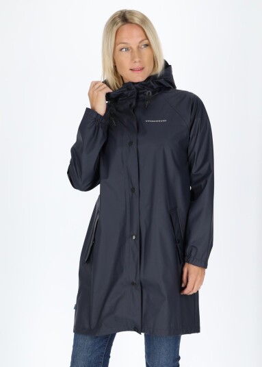 Swedemount Koster Long Coat W Dk. Navy 42 Regnjakker Swedemount Koster Long Coat W Dk. Navy 42 Regnjakker