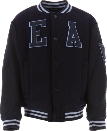 Emporio Armani Jakke   Ull   Navy m. Lyseblå   Emporio Armani   7 år (122)   Overgangsjakke