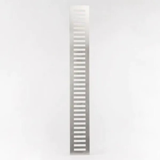 Ventilrist børstet stål 51cm x 10cm - inkl kassett Ventilrist børstet stål 51cm x 10cm - inkl kassett