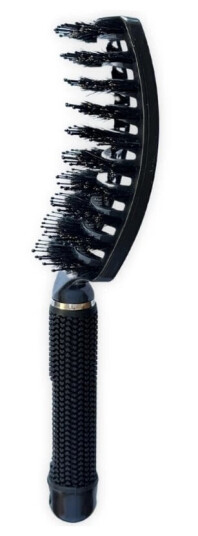 Yuaia Haircare Curved Paddle Brush Black Yuaia Haircare Curved Paddle Brush Black