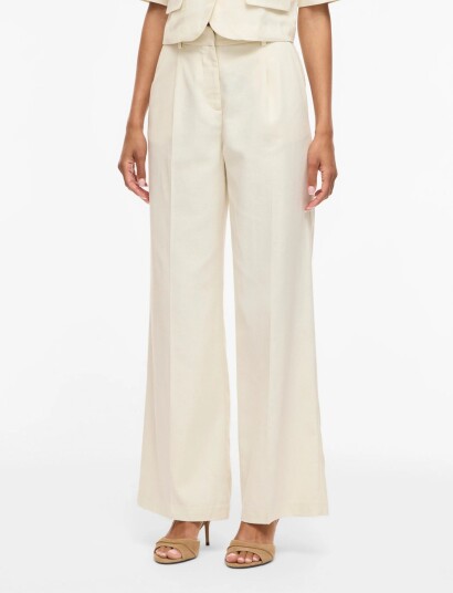 Vila Vipockey Hw Tailored Pants Cream 42 Vila Vipockey Hw Tailored Pants Cream 42