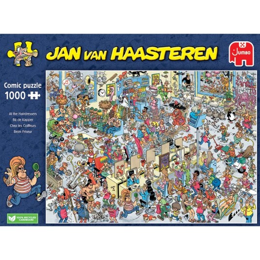 Jumbo Puzzle Jan van Haasteren - The Hairdressers (1000 pcs)