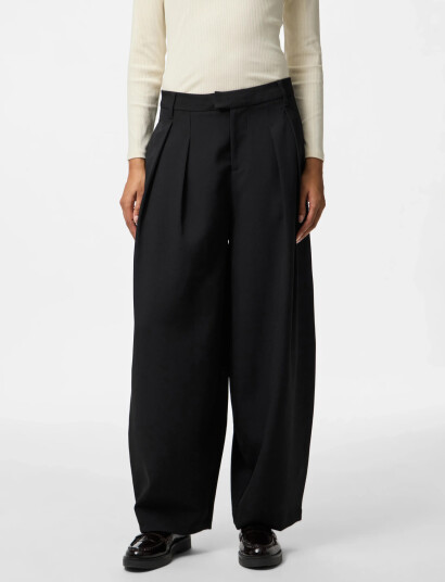 Pieces Pcolivia Barrel Pants Wvn D2D Bc   Black   L