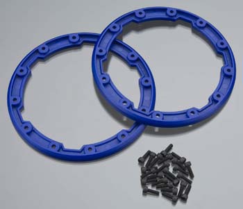 Traxxas 5666 Sidewall Protector Beadlock Style Blue 2 Traxxas 5666 Sidewall Protector Beadlock Style Blue 2