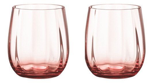 Aida Søholm Sonja vannglass 30 cl 2 stk peach