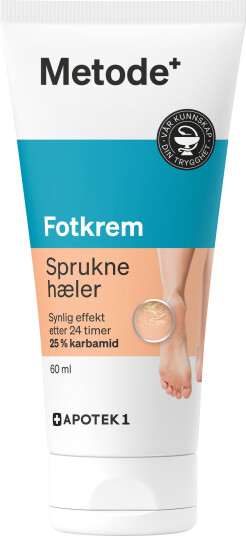 Metode fotkrem for sprukne hæler 60 ml