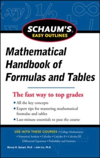 Schaum'S Easy Outline Of Mathematical Handbook Of Formulas And Tables, Revised Edition Av Seymour Lipschutz, Murray Spiegel