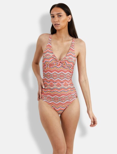 Panos Emporio Zigzag Simi Swimsuit Pink 40