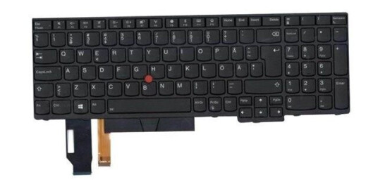 Lenovo Lite-On - Brbart tastatur - til utskifting - Finsk - Svart Lenovo Lite-On - Brbart tastatur - til utskifting - Finsk - Svart
