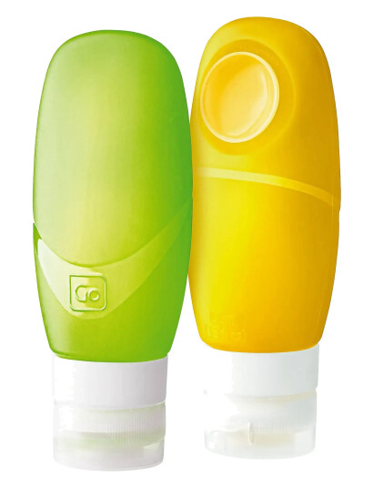 Go Travel Duo Squeezy Bottles (100Ml) - Yellow - ONE SIZE Go Travel Duo Squeezy Bottles (100Ml) - Yellow - ONE SIZE