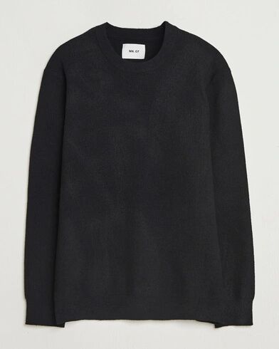 Nn07 Danny Rib Knitted Crew Neck Black Nn07 Danny Rib Knitted Crew Neck Black