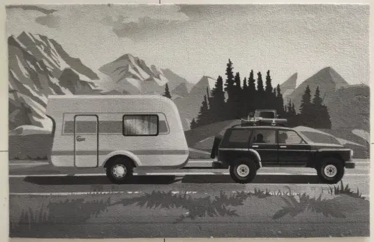CAL Dørmatte - Camping - 45x70cm