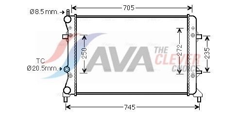 Radiator AVA Clever Choice VN2359 Radiator AVA Clever Choice VN2359