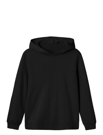 LMTD Nlnnizu Ls Bru Sweat W. Hood Noos Black 122-128