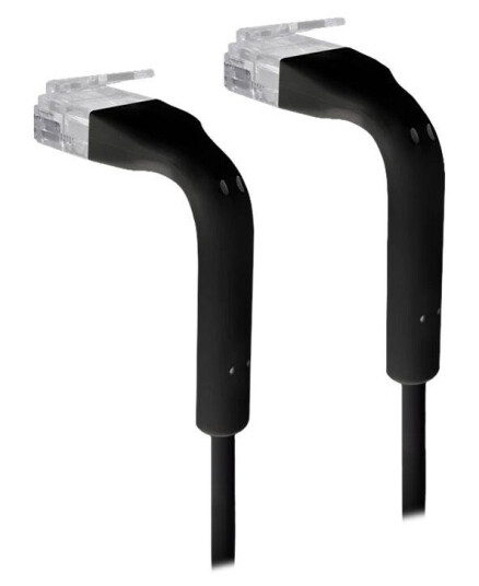 Ubiquiti UniFi Cat6 patchkabel - 10cm - svart - ultratynn og fleksibel - 50-pakning