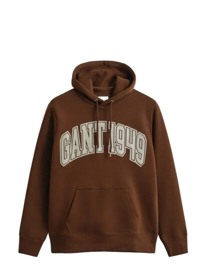 GANT Graphic Hoodie - Brown - L GANT Graphic Hoodie - Brown - L