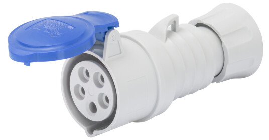 Gewiss Skjøt 16A 3 Fase 3P+J 230V IP44 Hurtigkobling GW62005FH