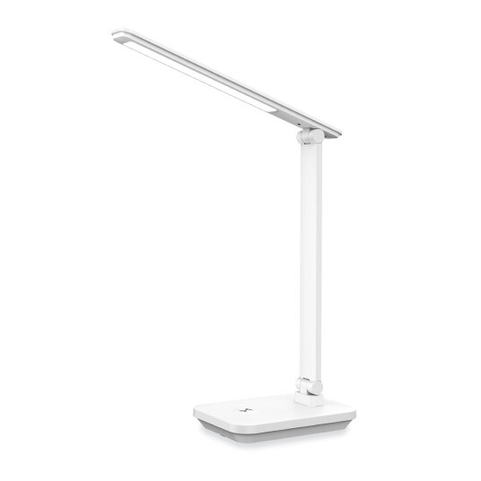 Platinet LED bordlampe 5W oppladbart batteri hvit Platinet LED bordlampe 5W oppladbart batteri hvit