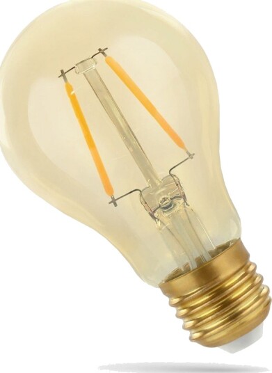 Led Lampe E27 230V 4,9W Gls Edison Cog Gold Retro Shine Varm Hvit