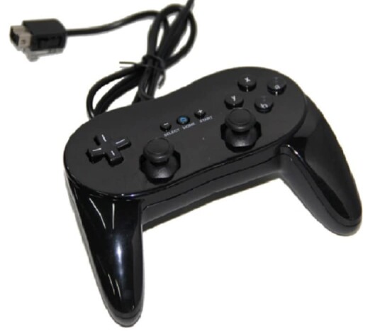 Nintendo Klassisk Gamepad Håndkontroll for Nintendo Wii - Sort