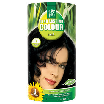 Henna Plus Henna Hårfarge Plus 1 Black Long Lasting Colour  40 ml