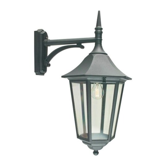 Norlys Modena Utendørs Vegglampe Nedovervendt Stor Svart Norlys Modena Utendørs Vegglampe Nedovervendt Stor Svart